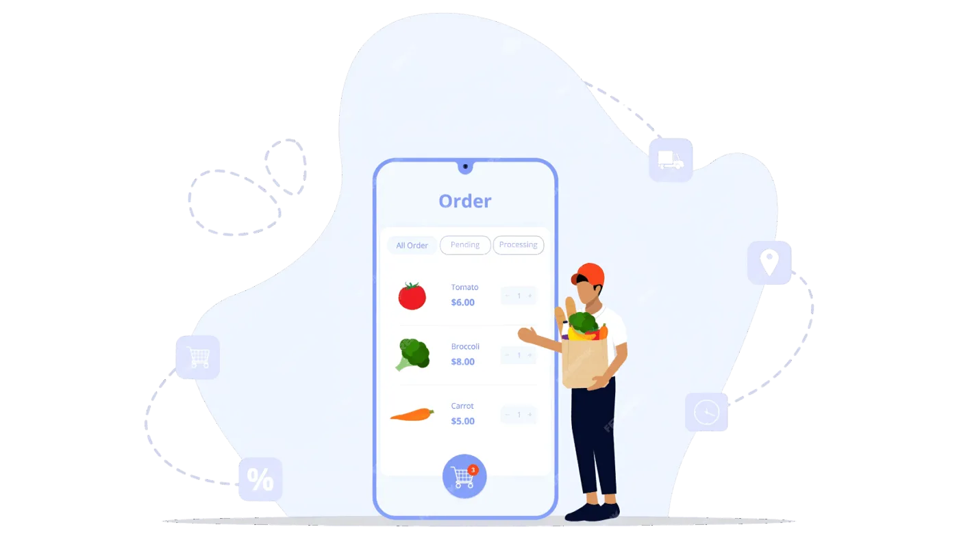 order tracking and status vector